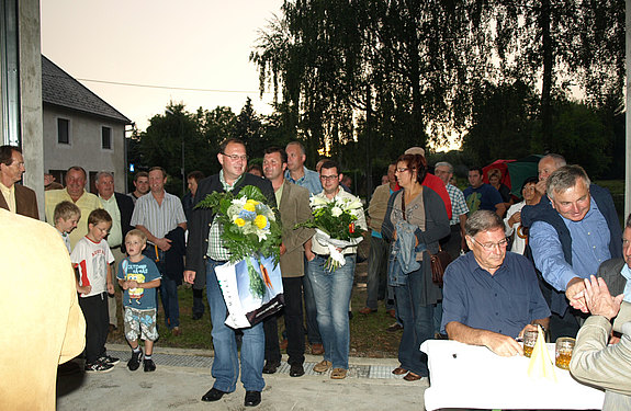 Gemeindeparteiobmann Josef Dorninger feierte mit seiner Gattin Margit den 40. Geburtstag